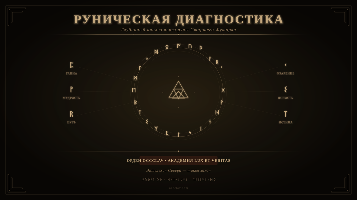 Руническая Диагностика — Услуга Ордена OCCCLAV