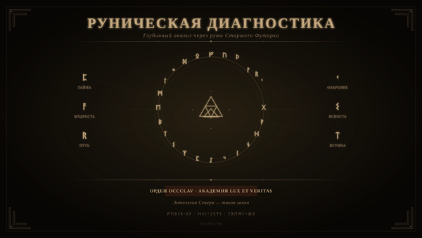 Руническая Диагностика — Услуга Ордена OCCCLAV